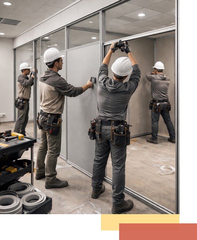 Мобильные офисные перегородки под ключ в Вичуге