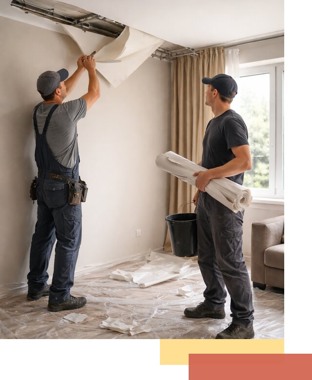 Демонтаж натяжного потолка в Вичуге быстро и аккуратно