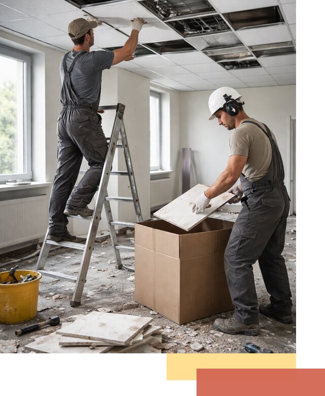 Демонтаж потолочной плитки в Вичуге быстро и аккуратно