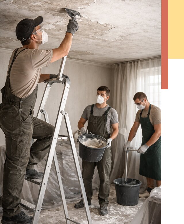 Удаление побелки с потолка в Вичуге от 2540 руб. быстро и недорого | ОТДЕЛОЧНИК-Вчг