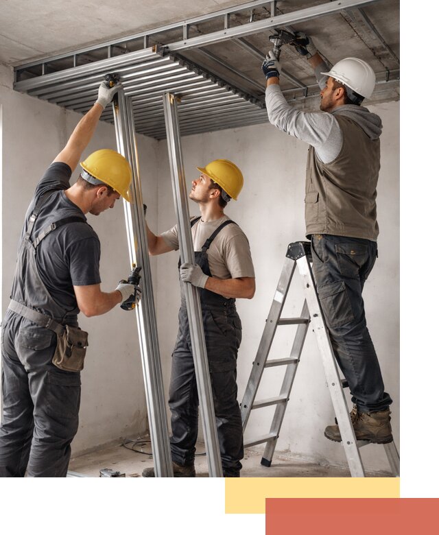 Монтаж реечного потолка под ключ в Вичуге