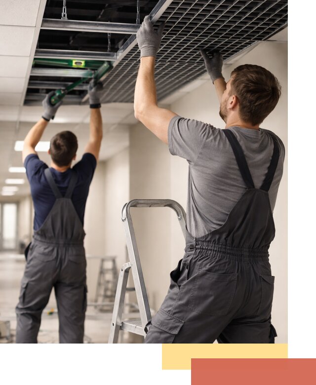 Монтаж потолка Грильято в Вичуге: установка под ключ качественно