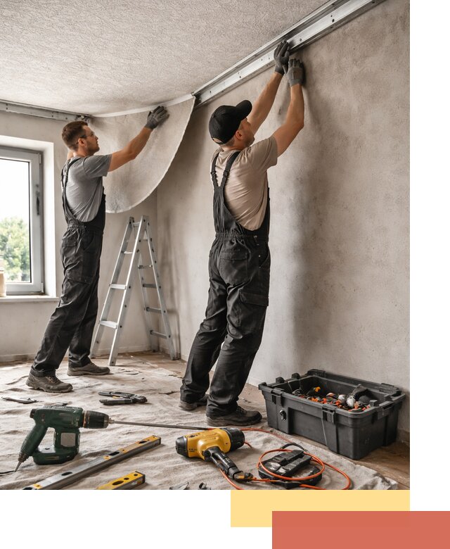 Монтаж фактурного натяжного потолка в Вичуге качественно и быстро