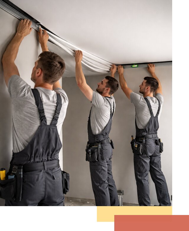 Теневые натяжные потолки в Вичуге: монтаж и отделка быстро и качественно