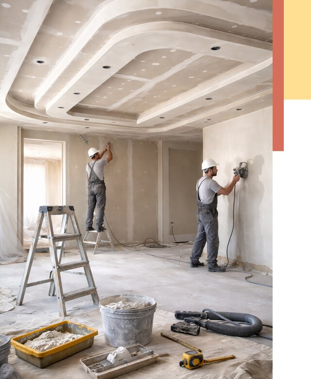 Многоуровневый потолок из гипсокартона в Вичуге от 762 руб. под ключ | ОТДЕЛОЧНИК-Вчг