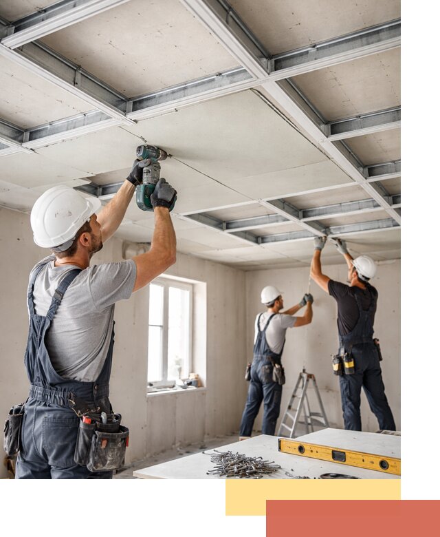 Кессонный потолок из гипсокартона под ключ в Вичуге