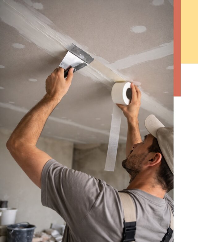 Обработка швов потолка ГКЛ в Вичуге от 7619 руб. под ключ | ОТДЕЛОЧНИК-Вчг