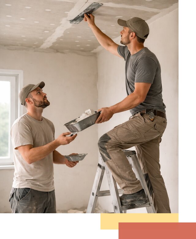 Шпаклевка потолка из гипсокартона в Вичуге качественно и быстро