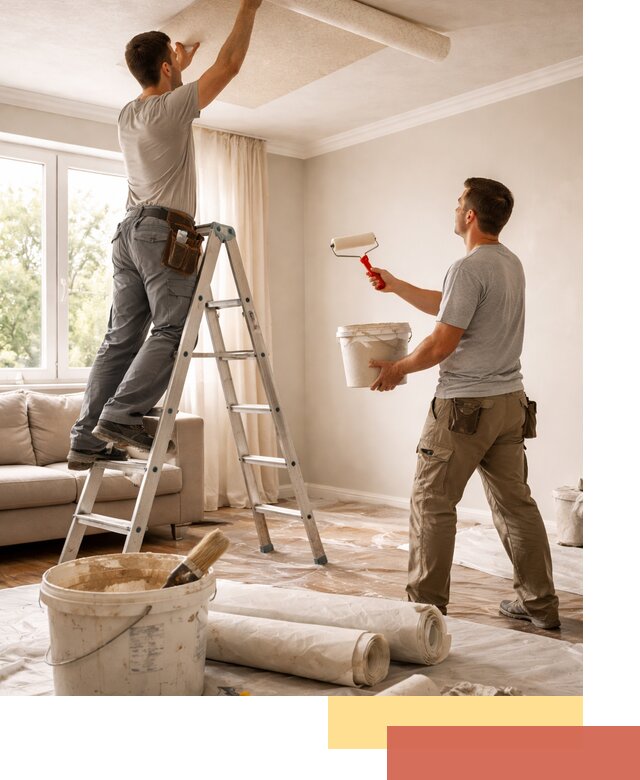 Поклейка обоев на потолок в Вичуге — качественно и быстро