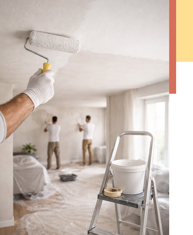 Покраска потолка акриловой краской в Вичуге от 2540 руб. | ОТДЕЛОЧНИК-Вчг