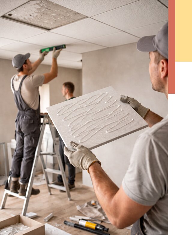 Монтаж потолочной плитки в Вичуге от 4572 руб. — быстро и недорого | ОТДЕЛОЧНИК-Вчг