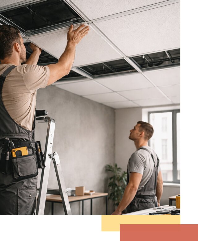 Монтаж потолочной плитки в Вичуге качественно и в срок