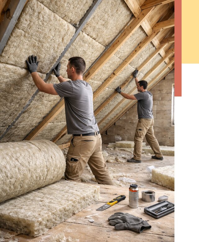 Утепление потолка минватой в Вичуге от 1473 руб. — быстро и недорого | ОТДЕЛОЧНИК-Вчг