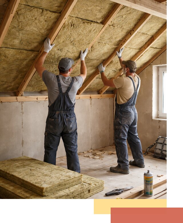 Утепление потолка минеральной ватой в Вичуге