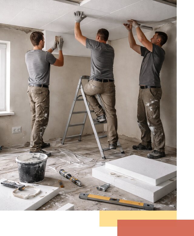 Утепление потолка пенопластом в Вичуге быстро и качественно