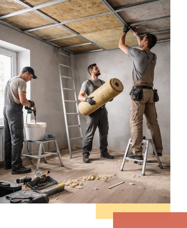 Шумоизоляция потолка в Вичуге: профессиональный монтаж и отделка