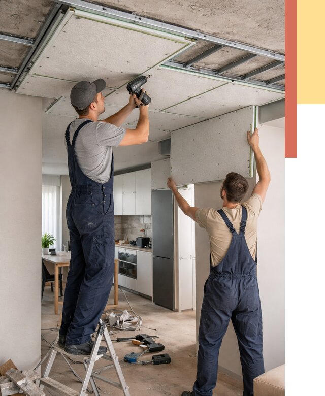 Шумоизоляция потолка панелями зипс в Вичуге от 1879 руб. под ключ | ОТДЕЛОЧНИК-Вчг